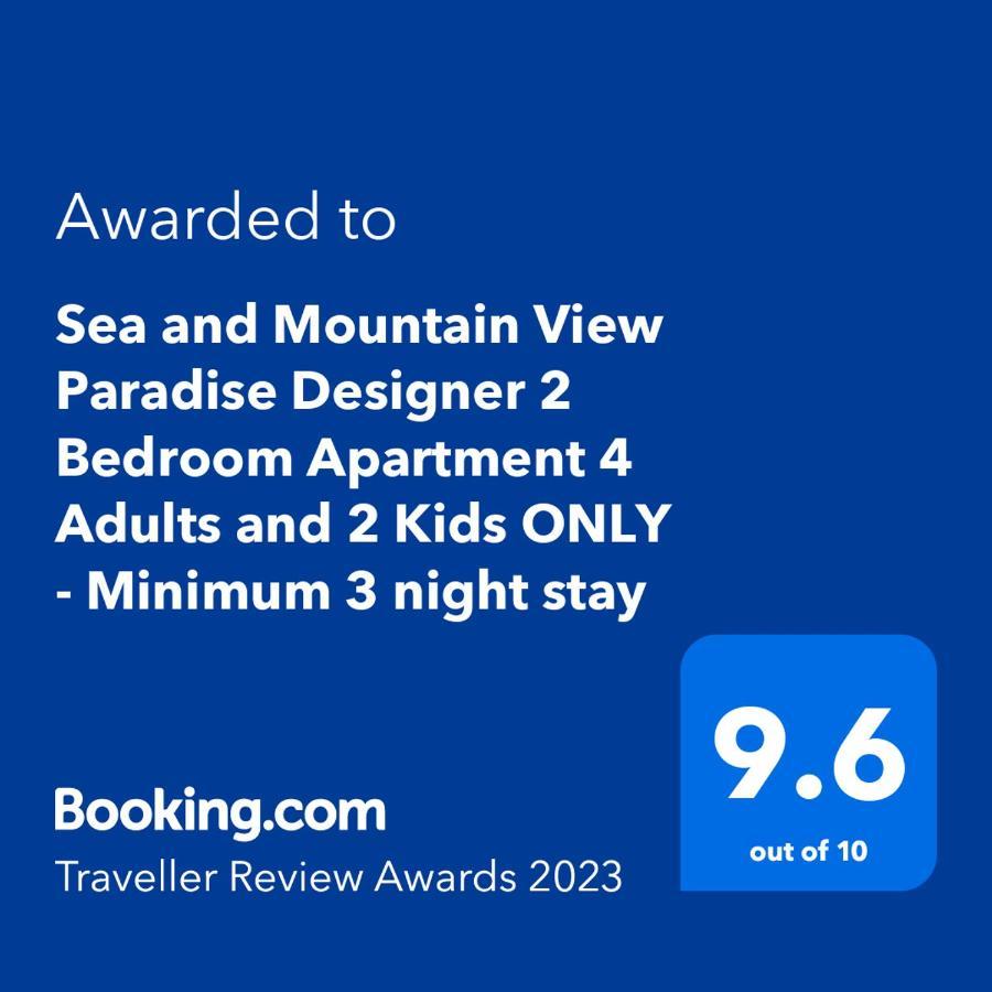 Sea And Mountain View Paradise Designer 2 Bedroom Apartment 4 Adults And 2 Kids Only - Minimum 3 Night Stay - In Strand - With Back-Up Power! 开普敦 外观 照片